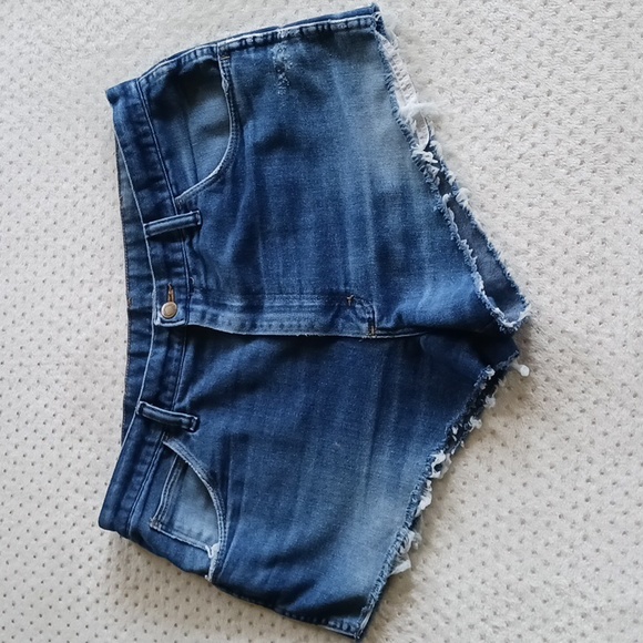 Wrangler Pants - Vintage 1970's wrangler cheeky cut off jean shorts